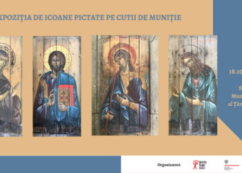 Expoziție cu icoane pictate pe cutii de muniție, la Muzeul Național al Țăranului Român