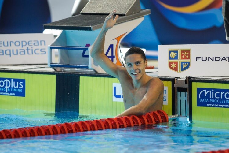 Dublul campion mondial David Popovici a câștigat proba de 400 de m liber la Campionatele Naționale de Înot în bazin scurt de la Otopeni