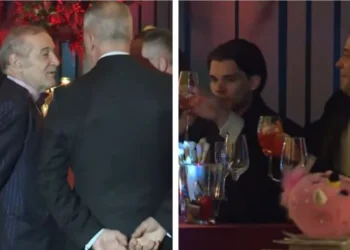 Imagini din interiorul restaurantului, de la petrecerea lui Ianis și a Elenei: „Așa mi-a zis tata!” Cu cine s-a întreținut Gigi Becali?