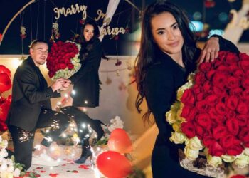 Larisa Iordache a fost cerută în căsătorie în prima zi din 2024. Primele imagini cu fosta gimnastă și iubitul ei, Cristian Chiriță!