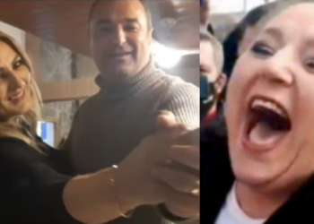 Distinsa doamnă Diana Șoșoacă și-a prins superbul soț dansând cu alta și l-a dat afară din partid pe loc, făcând loc altui superb în viața ei