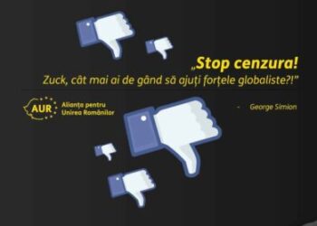 Stop cenzura pe Facebook George Simion! Zuck, gata!