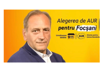Răzvan Dragoș Anghene, candidatul AUR la primăria municipiului Focșani, are numeroase proiecte ambițioase, menite să schimbe în bine viața locuitorilor