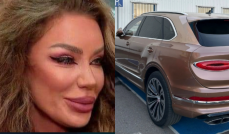 Actrița Bianca Drăgușanu, cea mai frumoasă româncă din istorie, și-a parcat bolidul de lux pe un loc nepermis