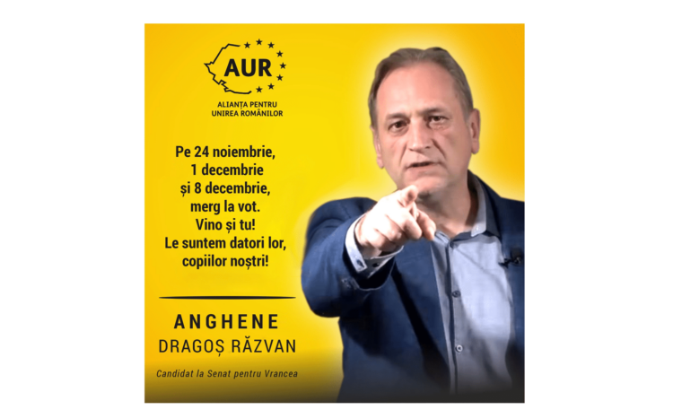 Dragoș Răzvan Anghene, candidat AUR Vrancea la Senat: „Dreptul la vot implică responsabilități semnificative față de comunitate și generațiile viitoare”