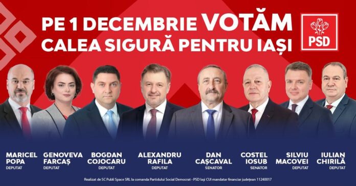 PSD Iași: ”Finanțări asigurate de guvernul social-democrat în municipiul Iași.”