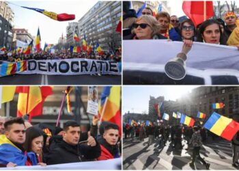 Peste 100.000 de români în stradă: „Vrem democrație, nu dictatură!”